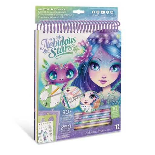 [SX11132] Cuaderno de Bocetos Creativos Nebulous Stars Nenuphia & Lila Displ/6 7a+