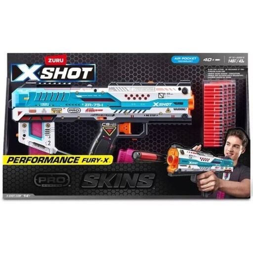 [ZU36772] Lanzador de Dardos X-Shot Performance Fury-X Skins 14a+