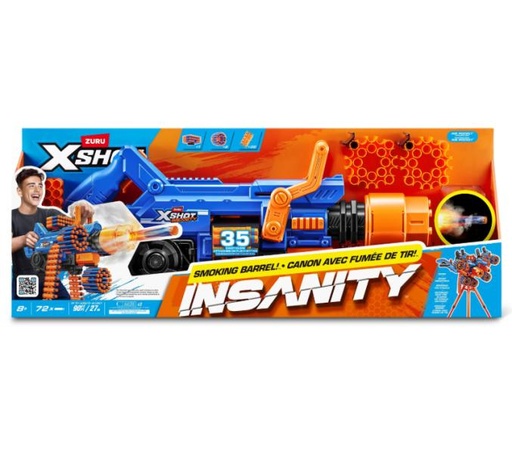 [ZU36823] Lanzador de Dardos Insanity Cañon  X-Shot 8a+