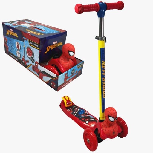 [PI12230C] Scooter de 3 Ruedas 3D con Luz de Marvel Spider-Man 3a+
