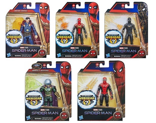 [HBF0231] Figura Spiderman Mystery Web Gear Surt/5 Blister 4a+