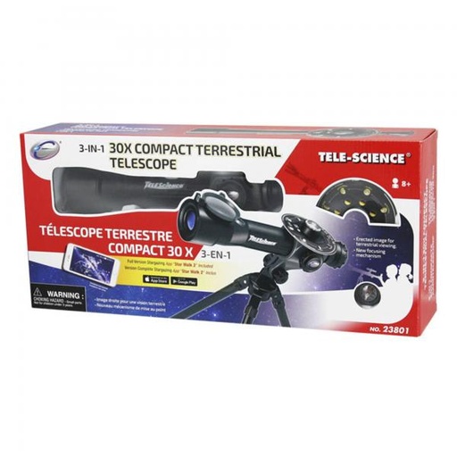 [ET23801] Telescopio Terrestre 30X 3en1 8a+