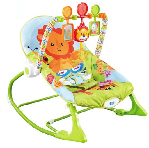 [AL46666] Silla Mecedora Vibradora Musical León 18kg Max 0m+ (69819)