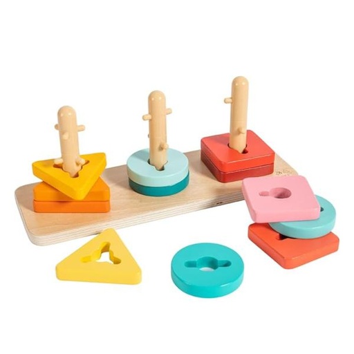 [HIE0494] Juguete de Madera para Encajar 18m+-3 Años
