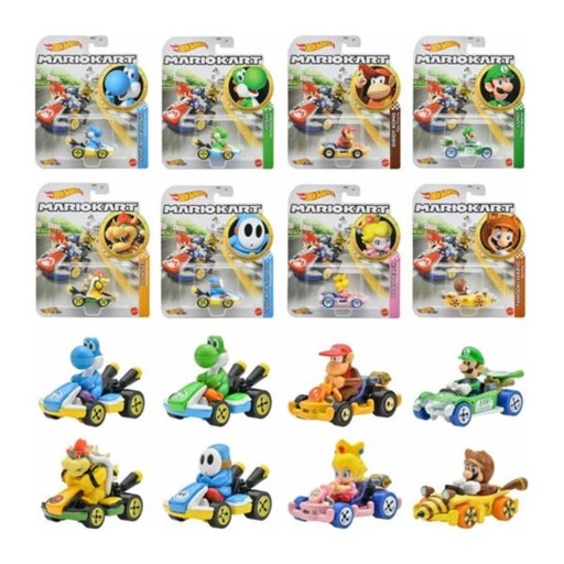 [MTGBG25] Hot Wheels Carro Die-Cast Mario Kart Surt/8 3a+(Venta Individual)