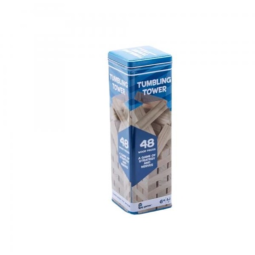 [PP641] Juego Torre de Madera 48pzs Caja Metálica 6a+