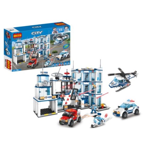 [CO4169] Estación de Policía con Vehículos 950pzs 6a+