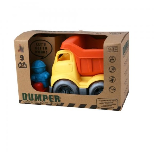 [WW1101] Vagoneta de Construcción Roja 9 pzs 3a+ (438537)